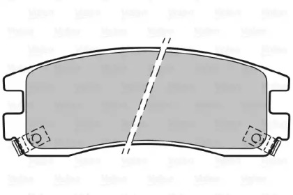 Комплект тормозных колодок VALEO 598459