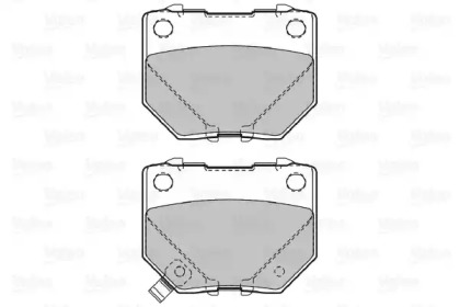 Комплект тормозных колодок VALEO 598916