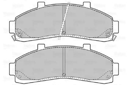 Комплект тормозных колодок VALEO 598906