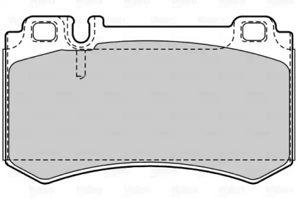 Комплект тормозных колодок VALEO 601516