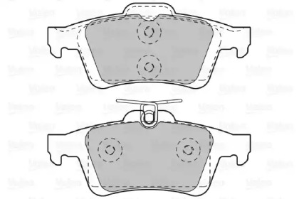 Комплект тормозных колодок VALEO 601044