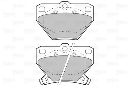 Комплект тормозных колодок VALEO 598577