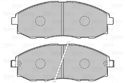 Комплект тормозных колодок VALEO 598908