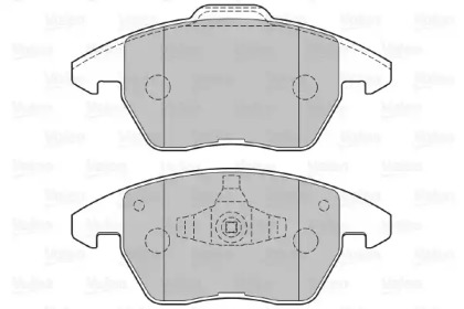 Комплект тормозных колодок VALEO 301715