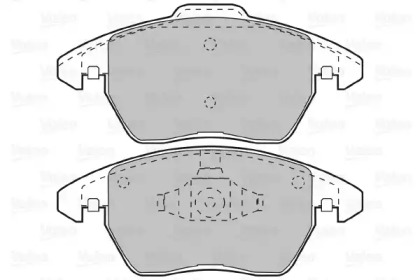 Комплект тормозных колодок VALEO 598715