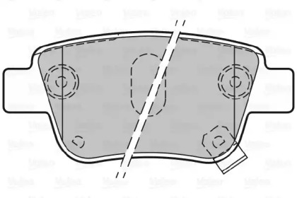Комплект тормозных колодок VALEO 301812