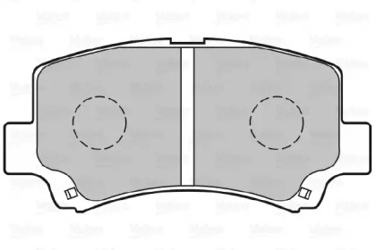 Комплект тормозных колодок VALEO 301843