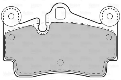 Комплект тормозных колодок VALEO 598770