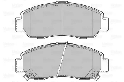 Комплект тормозных колодок VALEO 598887