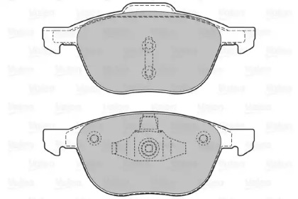 Комплект тормозных колодок VALEO 598649