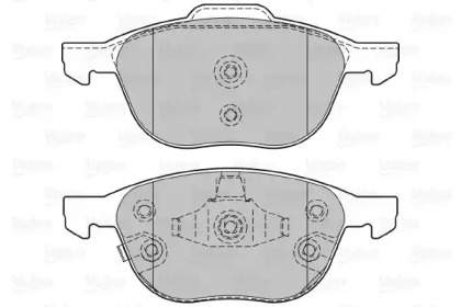 Комплект тормозных колодок VALEO 601368