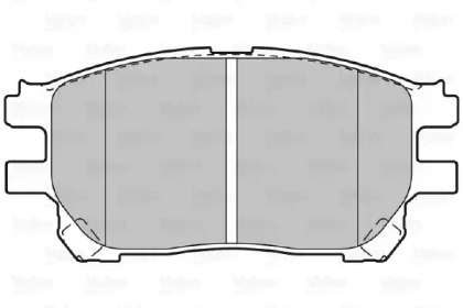 Комплект тормозных колодок VALEO 598710