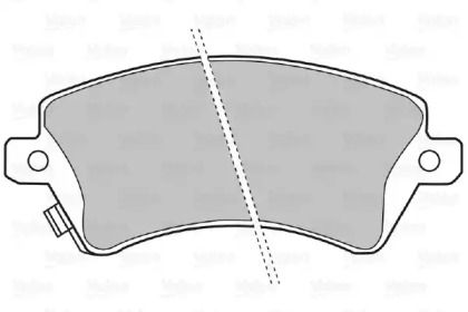 Комплект тормозных колодок VALEO 598679