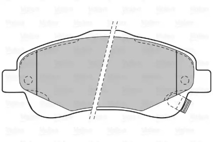 Комплект тормозных колодок VALEO 598665