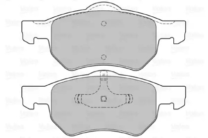 Комплект тормозных колодок VALEO 598756