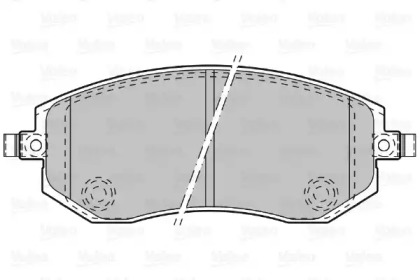 Комплект тормозных колодок VALEO 598853