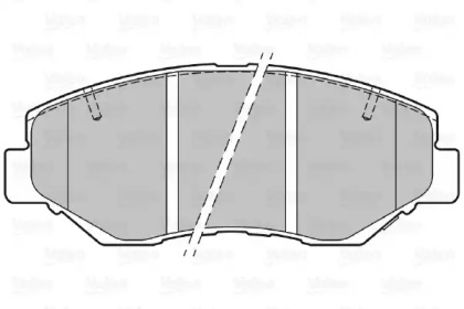 Комплект тормозных колодок VALEO 301757