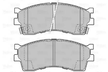 Комплект тормозных колодок VALEO 598910