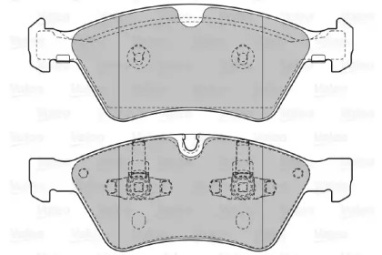 Комплект тормозных колодок VALEO 598728