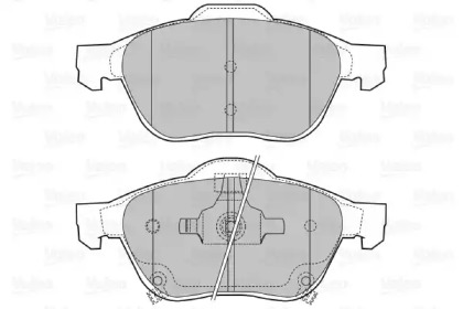 Комплект тормозных колодок VALEO 598653