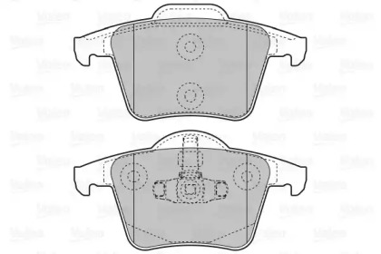Комплект тормозных колодок VALEO 598829