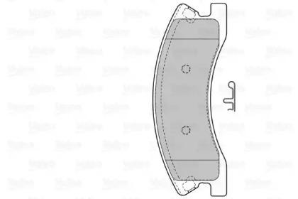 Комплект тормозных колодок VALEO 598833