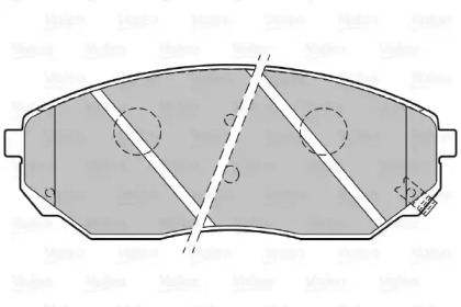 Комплект тормозных колодок VALEO 301654