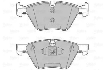 Комплект тормозных колодок VALEO 601126
