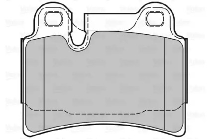 Комплект тормозных колодок VALEO 601133