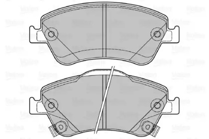 Комплект тормозных колодок VALEO 601040