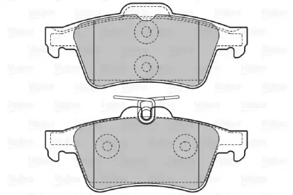 Комплект тормозных колодок VALEO 598783