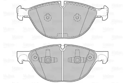 Комплект тормозных колодок VALEO 601128