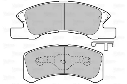 Комплект тормозных колодок VALEO 598873