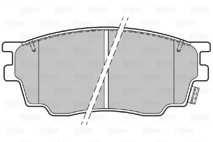 Комплект тормозных колодок VALEO 301647