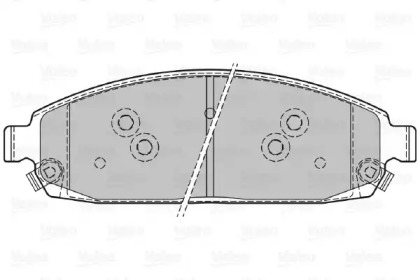 Комплект тормозных колодок VALEO 598872