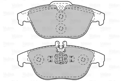 Комплект тормозных колодок VALEO 601051