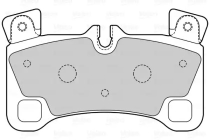 Комплект тормозных колодок VALEO 601560