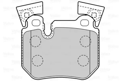 Комплект тормозных колодок VALEO 601548