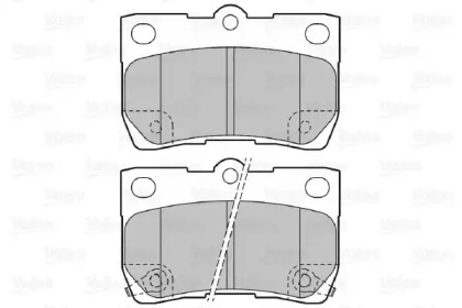 Комплект тормозных колодок VALEO 598888