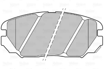 Комплект тормозных колодок VALEO 301348