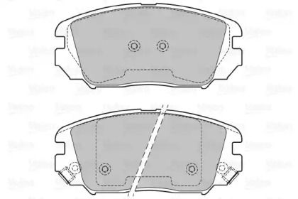 Комплект тормозных колодок VALEO 601348
