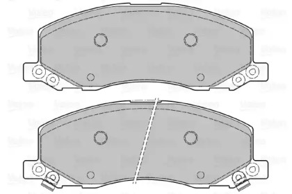 Комплект тормозных колодок VALEO 601048
