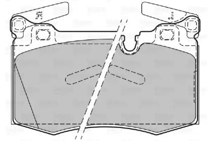 Комплект тормозных колодок VALEO 601140