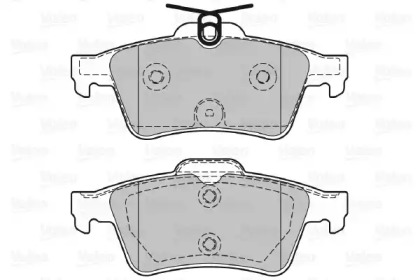 Комплект тормозных колодок VALEO 601358