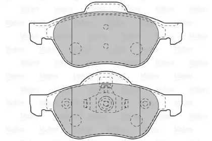 Комплект тормозных колодок VALEO 601012