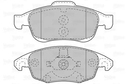 Комплект тормозных колодок VALEO 598997