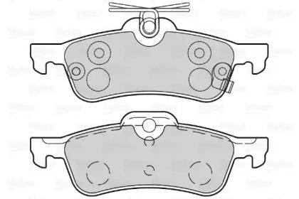 Комплект тормозных колодок VALEO 601028