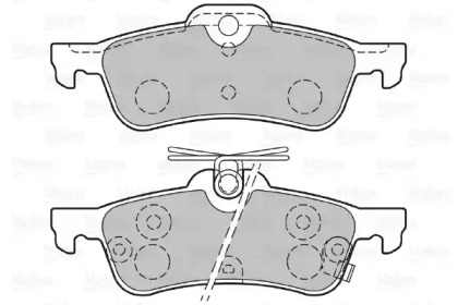 Комплект тормозных колодок VALEO 601486