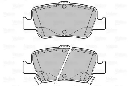 Комплект тормозных колодок VALEO 601377