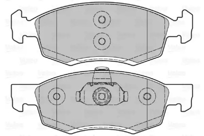 Комплект тормозных колодок VALEO 601017